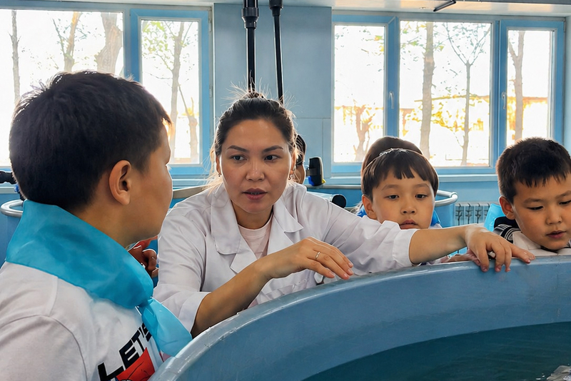 Экскурсия в филиал «Научно-производственного центра рыбного хозяйства» в городе Балхаш.